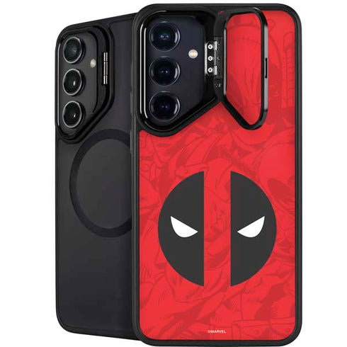 Marvel Deadpool Deadpool Emblem Galaxy S25 Kickstand Case